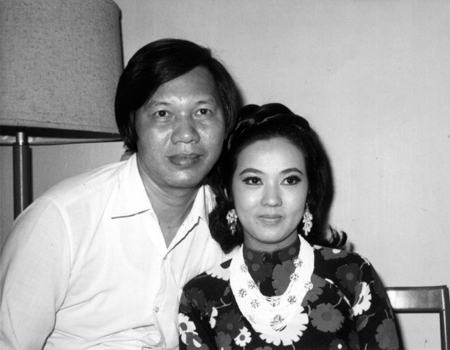 Hai vợ chồng nghệ sĩ Phạm Duy Lân - Thanh Nga