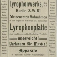 Phonographische Zeitschrift tháng 1 1913 
